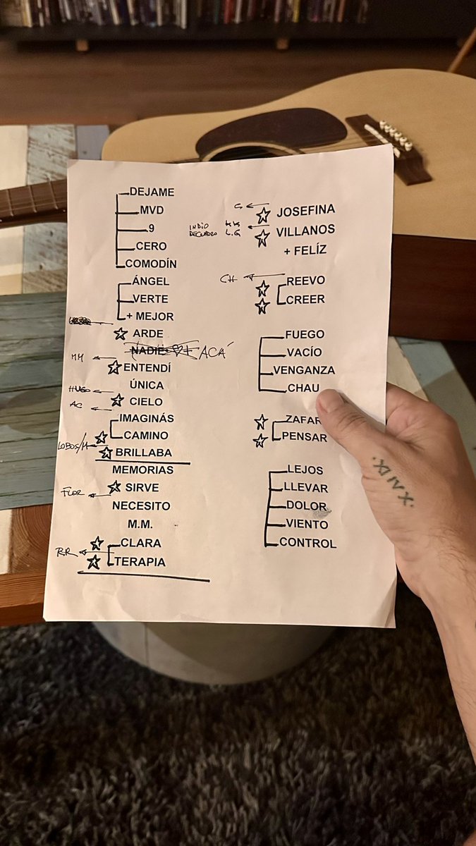 Una semana de vacaciones, llego a casa y encuentro la lista de MVD. Ya quiero volver a tocar! 💫🫶