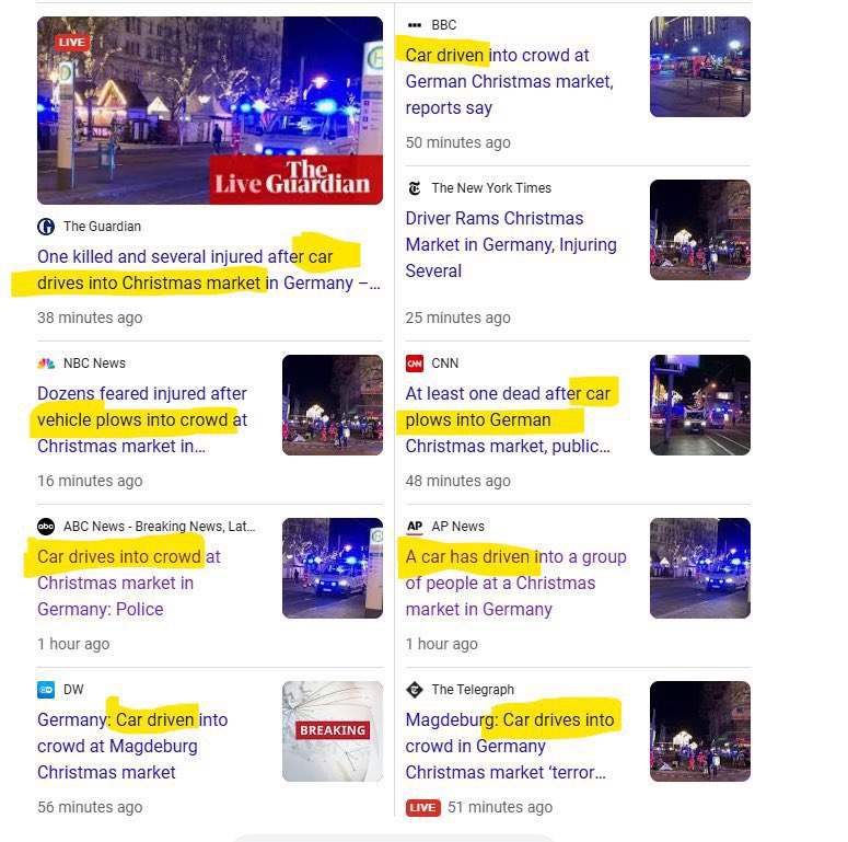 “Car drives into crowd”

“Woman catches fire”

They INTENTIONALLY leave out the fact these crimes were carried out by migrants.

You don’t hate the legacy media enough.