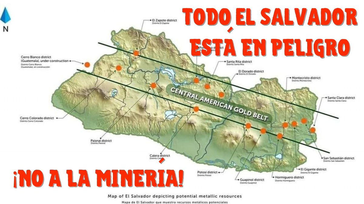 #NoALaMineriaSiAlaVida
La extracción no se realizará en San Salvador, La Libertad, ni mucho menos en el Centro Histórico ni Surf City,  será en las cientos de comunidades que no tenemos acceso al agua ni servicios básicos. #LaMineriaEsMuerte