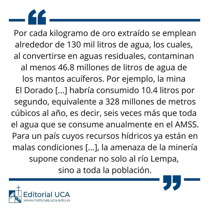Afirmar que la minería en El Salvador no es viable tiene sustento en hechos, datos y ciencia. No tiene que ver con que si te cae bien o mal el inconstitucional; la minería es una industria que pone en riesgo la vida y condena a generaciones. #NoALaMineriaSiAlaVida