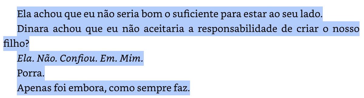 breehaguiar's tweet photo. Poh o cara o tempo preocupado com a Dinara e ela simplesmente deixa ele descobrir que ela está grávida pela mídia? Pqp

📖 Depois que te amei 
✍🏼 Annie Belmont https://t.co/pkgoB1tL3a