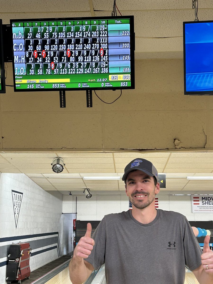 DmariosPizza's tweet photo. Congrats Cody Olthoff on a perfect 300 game! #2rings https://t.co/qqjHXeUftB