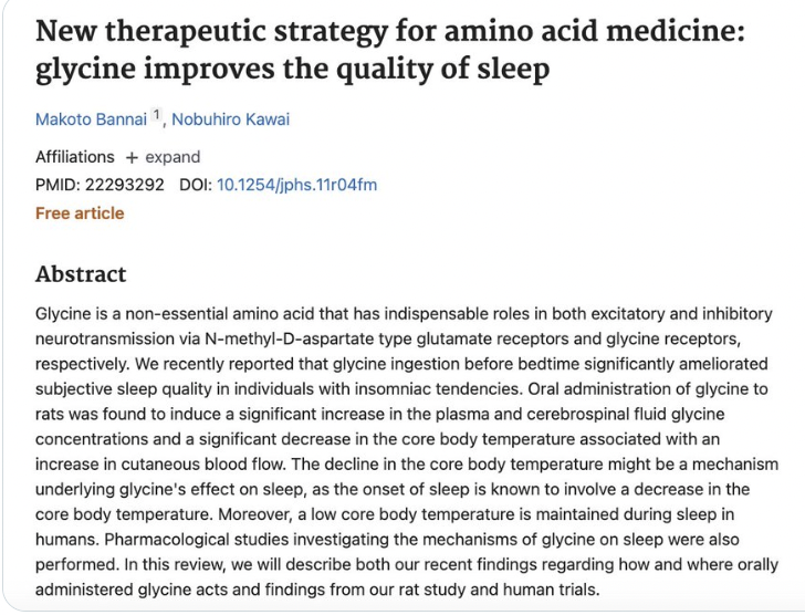 AlpacaAurelius's tweet image. just 3g of glycine before bed improves sleep quality and cognition the next day
collagen in chamomile tea before bed is the greatest sleep hack