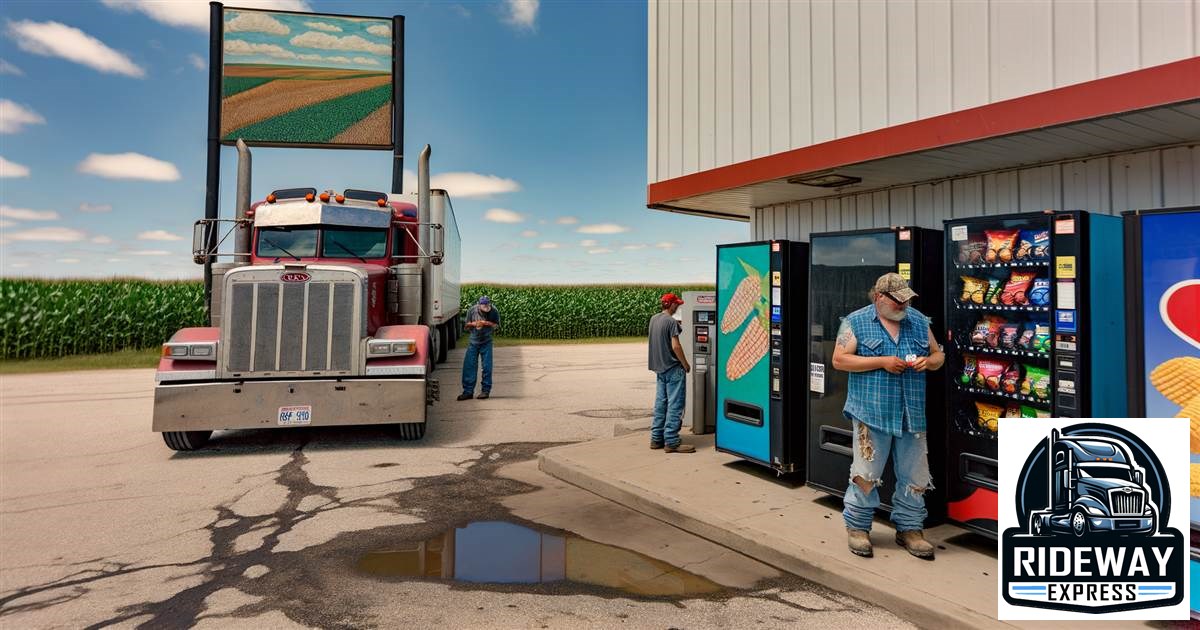 RIDEWAYExpress's tweet photo. Snack dilemma on the road? 🌶️ vs. 🥬 crisps! Hank's snack battle is real. Choose wisely, fellow truckers! The road is long, and the snacks... questionable. 😂 ¡Hablamos español! 🇪🇸 #RIDEWAY #trucking #SnackAttack #owneroperator #operadorpropietario https://t.co/MFRjR0iIHd