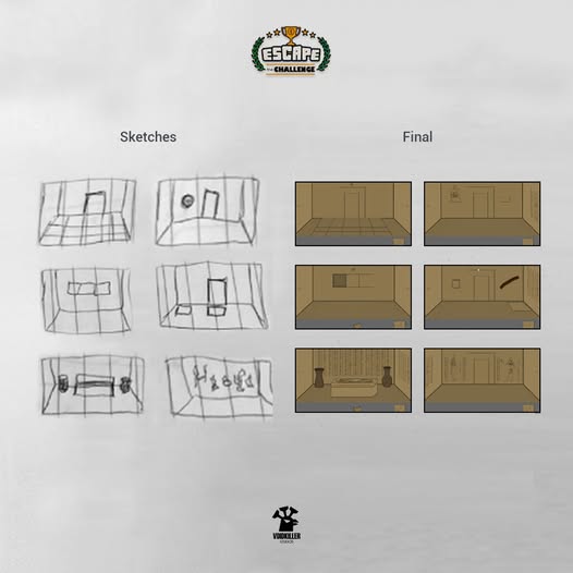 VoidkillerGames's tweet photo. From Escape The Challenge. Available on https://t.co/Z7n8FIMiwd
link in bio.
#sketches #workinprogress #wip #escapegame #escaperoom #indiegames #indiegame #indiegamedev #conceptart #comingsoon #illustration #gamedesign #newgame https://t.co/4rhEU8zK1L