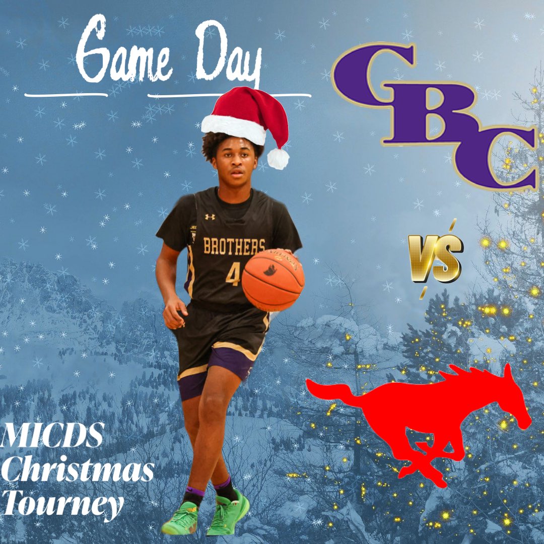Tomorrow 
Dan Maurer Holiday Invitational 
🆚 Round 1 Parkway Central
 ⏰ 12:00 Pm 
📍MICDS High School 
 🎟️ Door 
#Brothers4life