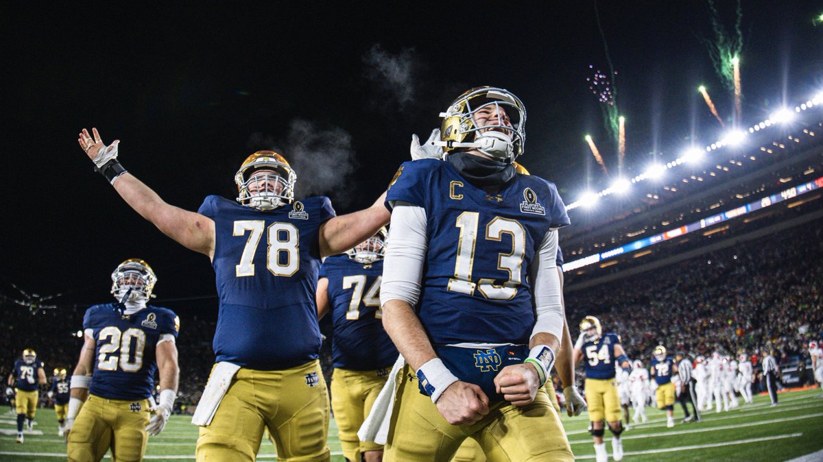 FightingIrish's tweet photo. What a weekend to be Irish ☘️

#GoIrish https://t.co/AJWQWdanda