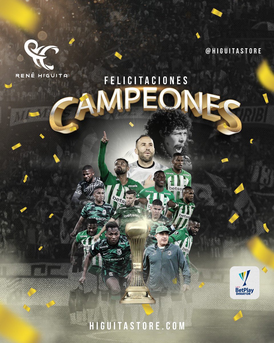 El verde es el campeón de Colombia 💚🏆
