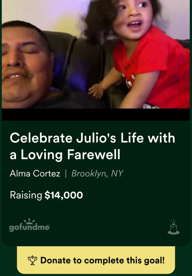 IMTHEJOHKE's tweet image. The last 38 days have been extremely hard for my Girlfriend and her family. Her dad was able to finally rest surrounded by a loving family. If you’d like to help us we have started a gofundme. Thank you for reading this and never take family for granted. 

gofund.me/57606bff