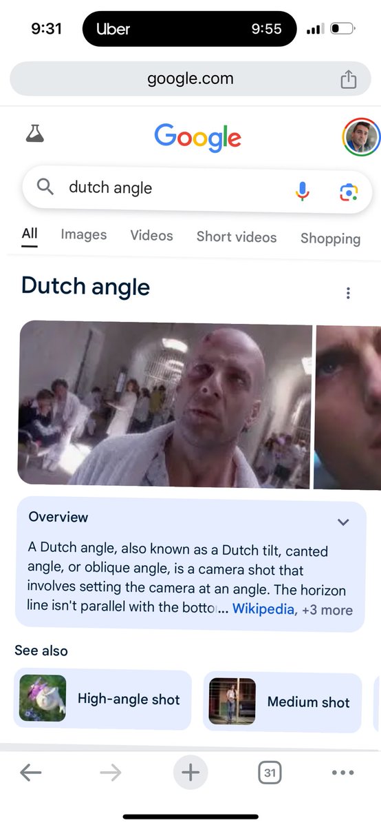 If you google “Dutch Angle” the results page is programmed to be tilted slightly.
Well done, skynet. Well done.