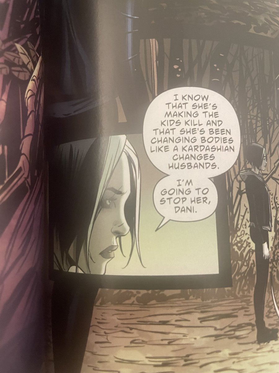 Fun little comic panel from Coffin Hill. Always like the somewhat currents references thrown into a comic.