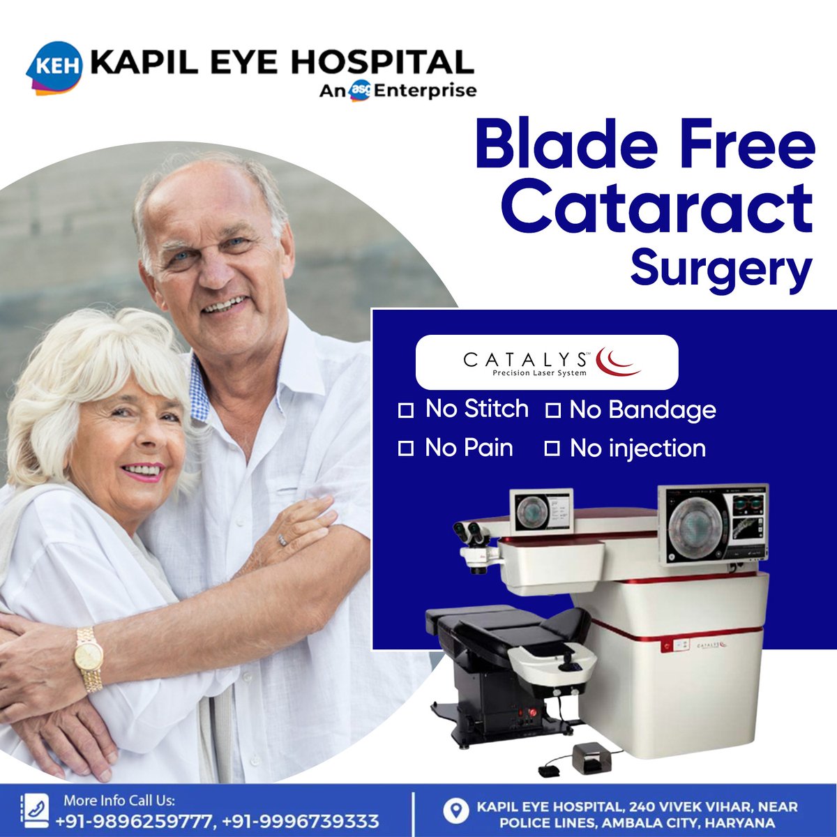kapil_eye's tweet photo. Experience Blade-Free Cataract Surgery at Kapil Eye Hospital!

Book your consultation.
📍240 Vivek Vihar, Near Police Lines, Ambala, Haryana 
📞 98962 59777, 99967 39333
🔗https://t.co/6TWgHcxrlv

#BladeFreeCataract #KapilEyeHospital #ClearVision #AdvancedEyeCare https://t.co/mncXenmtTL