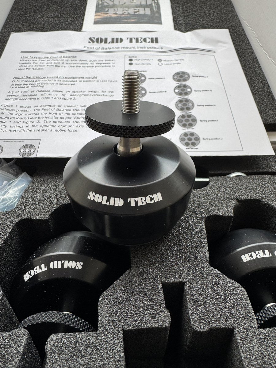 Absolute_Hi_End's tweet image. All New Solid Tech Feet Of Balance - Isolation footers for speakers and racks are now available in Australia.
Please contact us for Dealers near you.

@tech.solid #solidtech #solidtechisolation #isolationdevices #speakerfeet #audioisolation #solidtechfeetofbalance