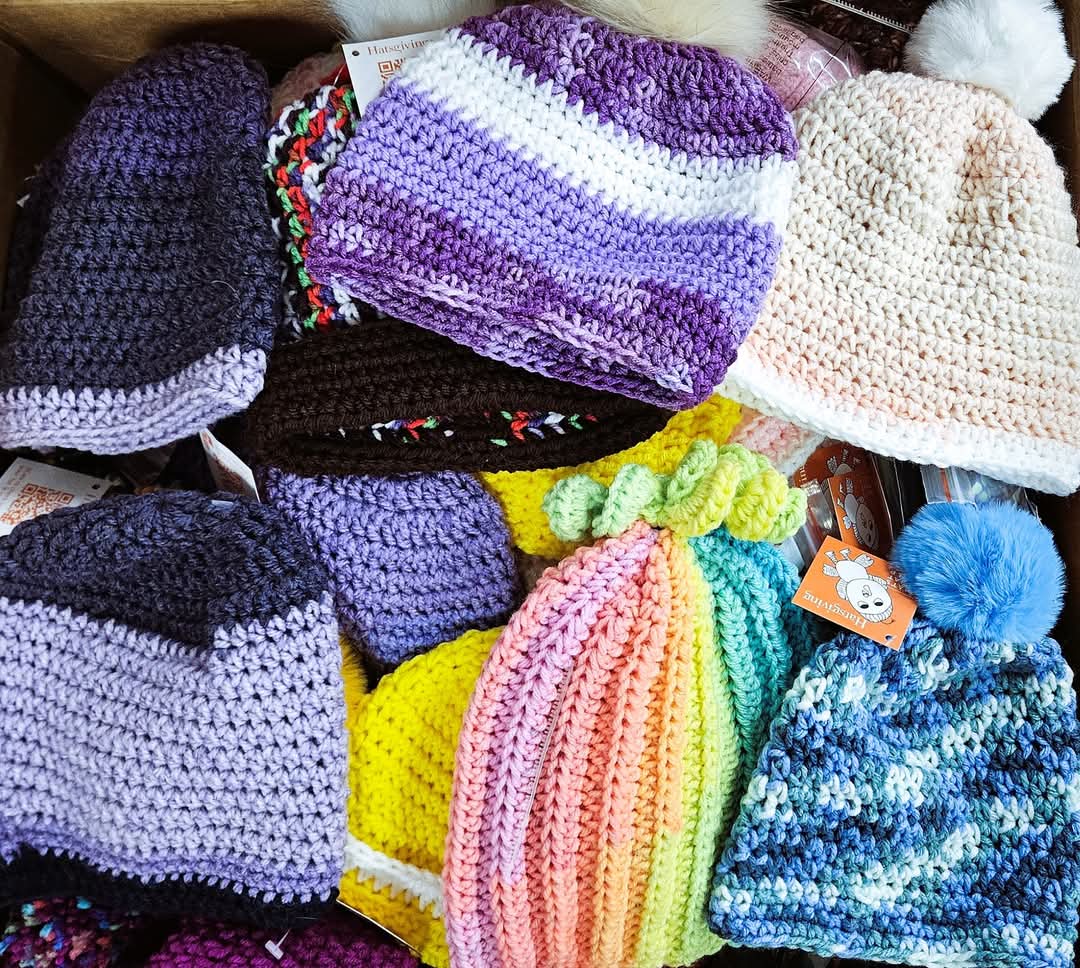 Your donations made it possible to send these hats to kids with cancer in Las Vegas, NV, Kalispell, MT, Anchorage, AK, and Mobile, AL. <a href="/USACWHospital/">USA C&W Hospital</a> <a href="/providence/">Providence</a> <a href="/NVCCF/">NVCCF</a>