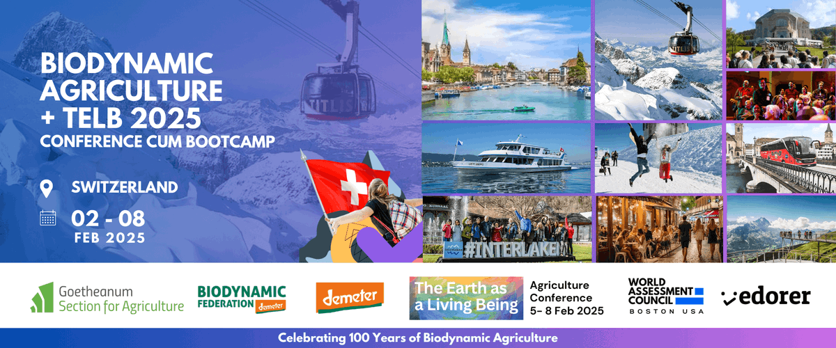 edorerglobal's tweet photo. Switzerland calling Agri and Agribusiness students and teachers to celebrate 100 Years of Biodynamic Agriculture at TELB 2025 Conference cum Bootcamp | All inclusive - Flights, Visa, Great Stay, Program Fee
2-8 Feb, 2025

APPLY HERE
https://t.co/DclHBxPQhy

@edorerglobal https://t.co/yOjNYccB0X