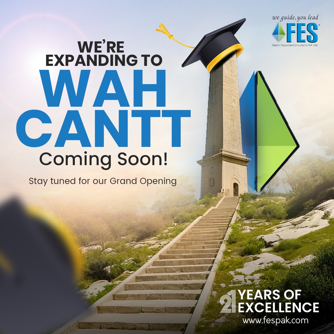 FESPakistan's tweet image. Proud to kick off our journey in Wah Cantt! 🎉 Due to the overwhelming response from students, FES is now opening a new branch at your doorstep. Let&apos;s file your student visas together!

We Guide You Lead
fespak.com