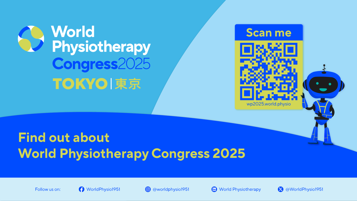 WorldPhysio1951's tweet photo. Announcing our second focused symposium:

Centering global perspectives through storytelling: how disability informs physiotherapy

Find out more: https://t.co/xKJQm3LhbV

#GlobalPT #WorldPhysio2025 @AWcpta @WorldPhysioAWP @ERWorldPhysio @WorldPhysioNACR @WorldPhysioSAR https://t.co/zxuMrxlMLu