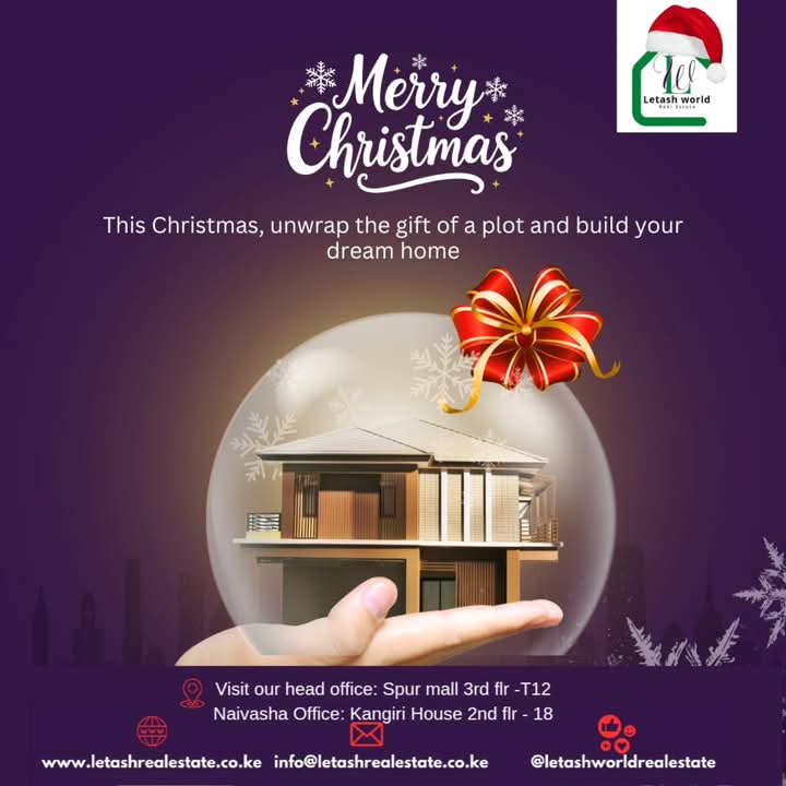 LetashReal's tweet photo. 🎁 Unwrap the perfect gift this festive season your very own #kashamba!
Build that dream mansion, the choice is yours! Letash Real Estate has you covered. Hii ni kitu ya ma’future!
#mondaymotivation
#DreamHomeLoading #LetashRealEstate
Sang
2007 PEV
Damascus
Citizen
Kasmuel https://t.co/K7up7Fwf17