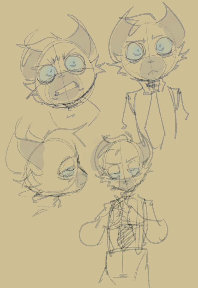 trying to figure out how to draw his cheek fur