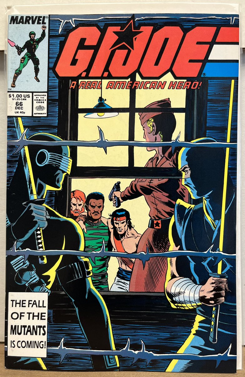 ComicBookPaper's tweet image. Ninjas are cool. G.I. Joe #66 #SnakeEyes #StormShadow