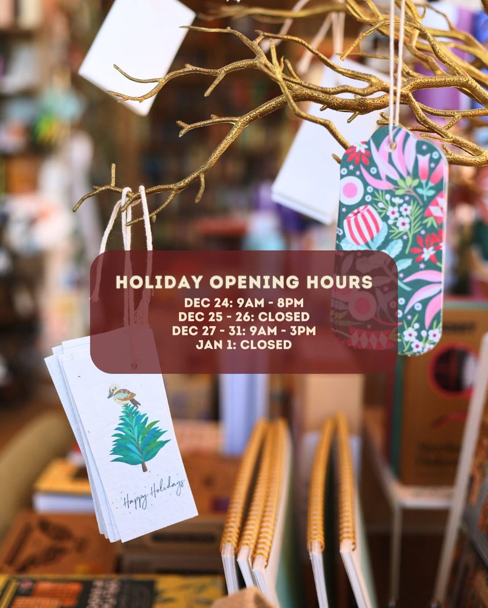 TreeBookshop's tweet photo. Our trading hours over the next week. Hope Santa spoils you all! 🎄🎅🏾🎄 https://t.co/XIzy705qiF