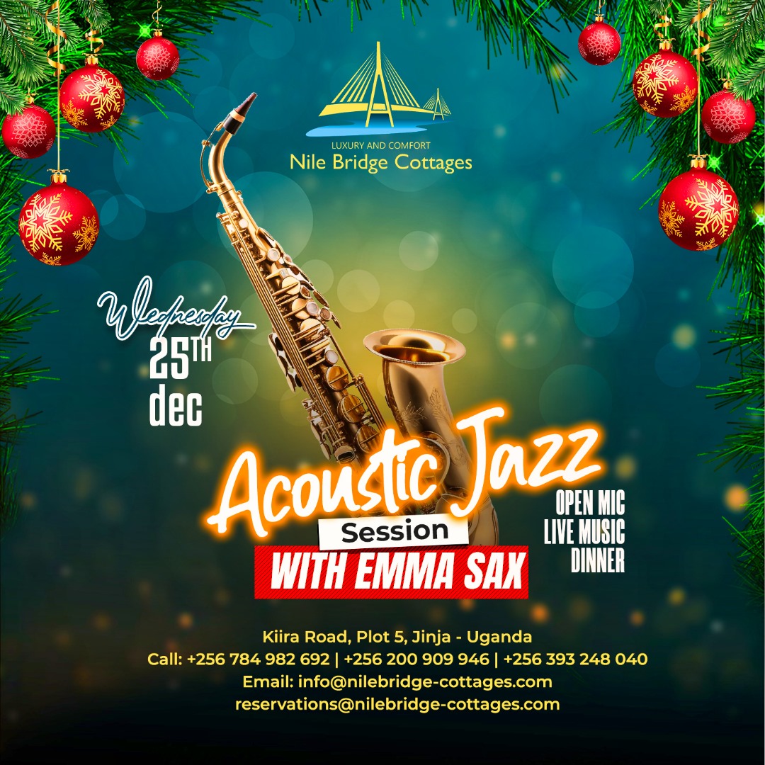 #Christmass2024
Everything Special in one place!!
Acoustic Jazz featuring #EmmaSax and #DJNK 

Christmas Buffet Lunch is 60,000= and Kids 30,000=

For more Inquiries please call or watsup on 0784982692