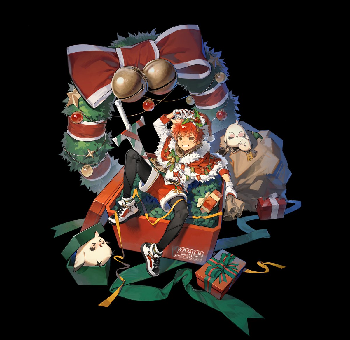 给ポケット麻雀画的利特皮肤~大家玩得开心捏🎄