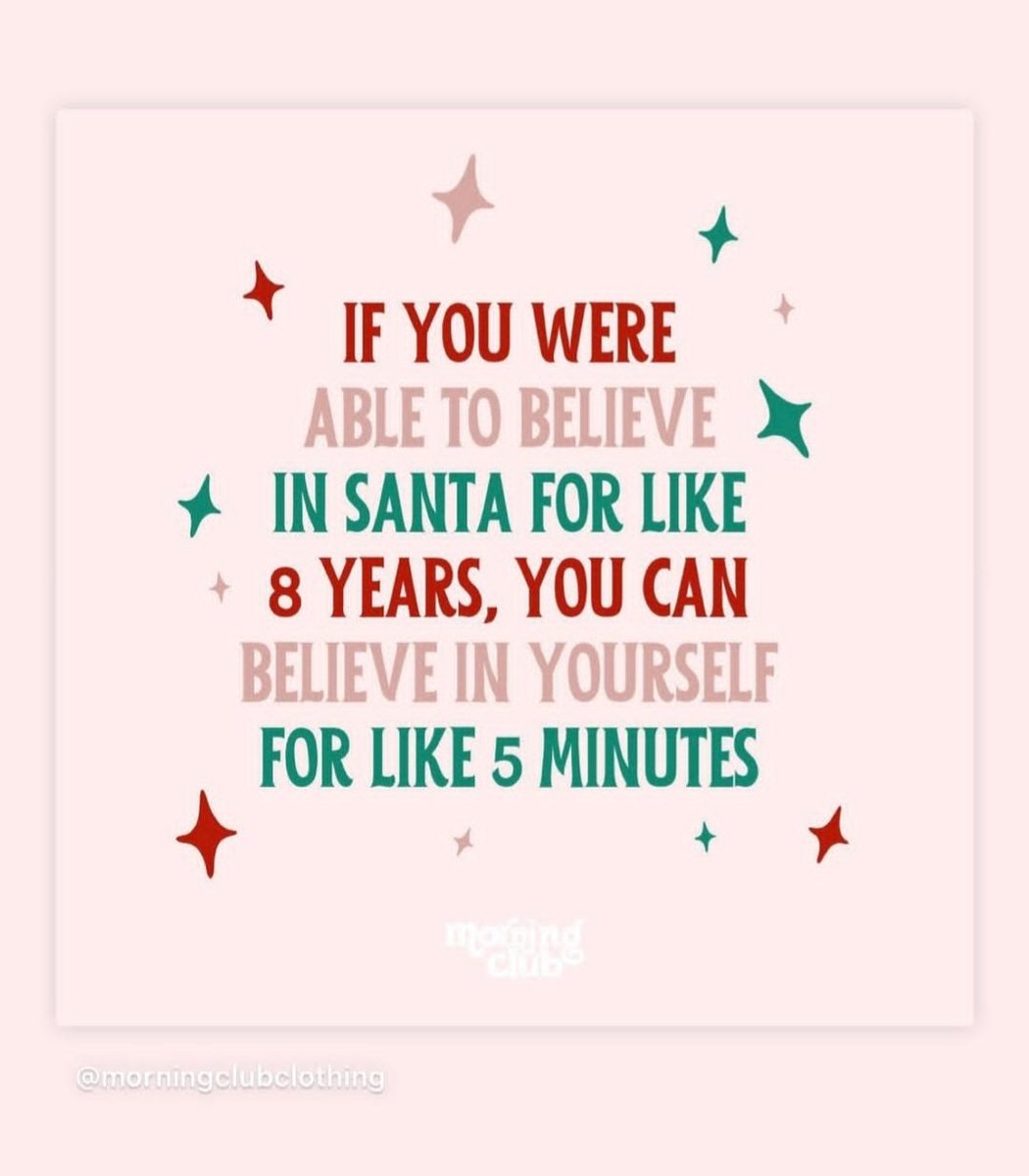 ClaireLYoung's tweet photo. Believe in yourself 🧑‍🎄 #mondaymotivation https://t.co/N9ptNNygJm