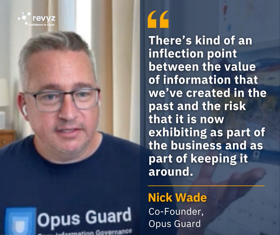 RevyzSecurity's tweet image. In this #CloudTalks episode, Revyz CEO Vish Reddy teams up with @wadenick, Co-Founder of Opus Guard, to discuss compliance.

They explore retention management, deletion automation, info governance, &amp;amp; #SaaS tools in compliance.

🎥 Watch now on youtube: youtube.com/watch?v=LwIF3h…