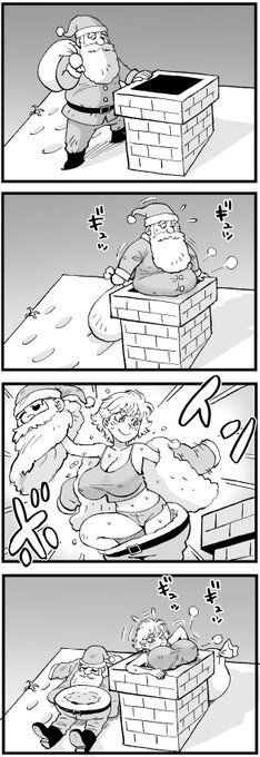 サンタ4コマ 