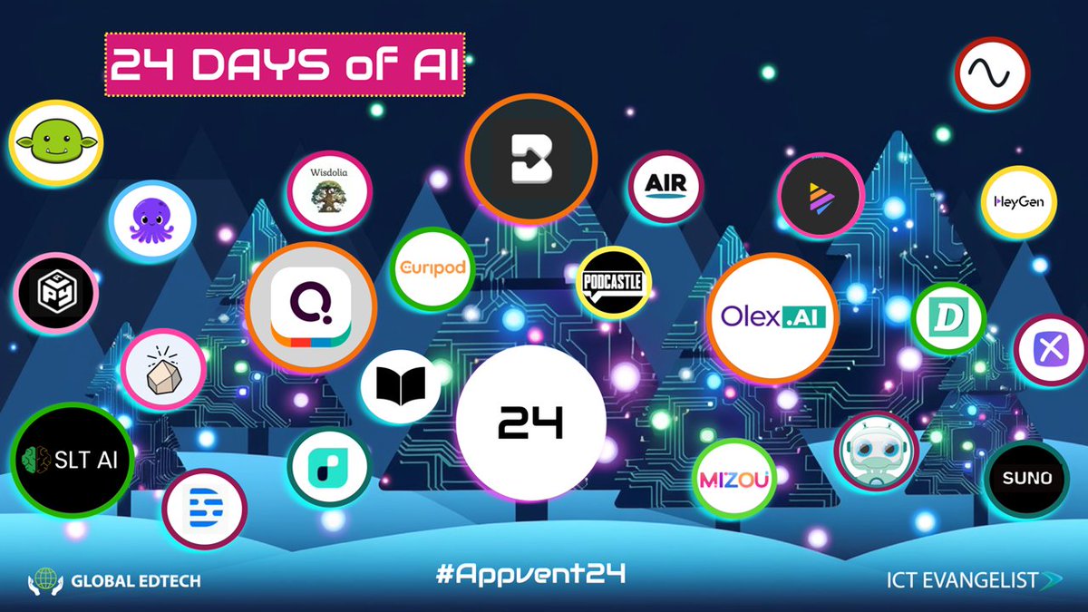 And so, we've reached the penultimate day of the #24DaysOfAi – Easy video creation with Pictory

global-edtech.com/day-23-of-24da…

#Appvent #AiInEdu #AiInEducation #EdTech #Appvent24 #24DaysOfAI