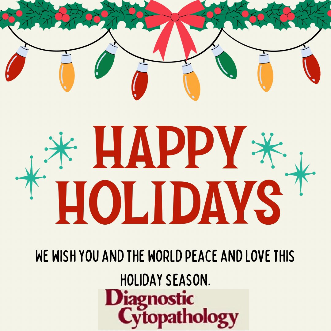 Diagnostic Cytopath (@diagnosticcyto) on Twitter photo Happy Holidays to all our readers, authors, reviewers, editors and everyone who loves us! From #Dicy Family to yours ❤️🎄🎊🎉🎁🎆🎂🍾🙏! cc: <a href="/aakasharmand/">Zubair Baloch</a> <a href="/IACytology/">International Academy Cytology</a> <a href="/USFNA_SPAIN/">Interventional Ultrasound for Pathologists</a> @britishcytology #cytopath #PathTwitter #pathX Happy Holidays to all our readers, authors, reviewers, editors and everyone who loves us! From #Dicy Family to yours ❤️🎄🎊🎉🎁🎆🎂🍾🙏! cc: <a href="/aakasharmand/">Zubair Baloch</a> <a href="/IACytology/">International Academy Cytology</a> <a href="/USFNA_SPAIN/">Interventional Ultrasound for Pathologists</a> @britishcytology #cytopath #PathTwitter #pathX