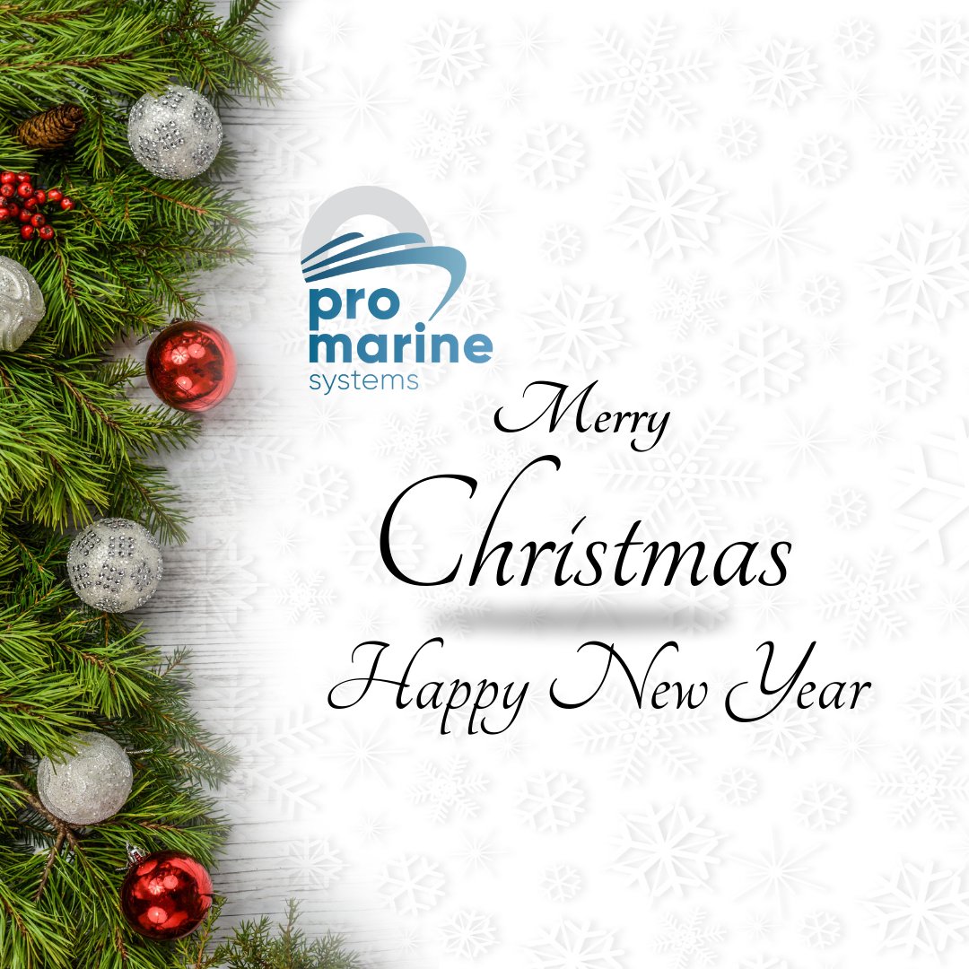 As the year draws to a close, we want to express our heartfelt gratitude for your trust and partnership. May this festive season bring joy, peace, and success to you and your loved ones.

#promarinesystems #promarine