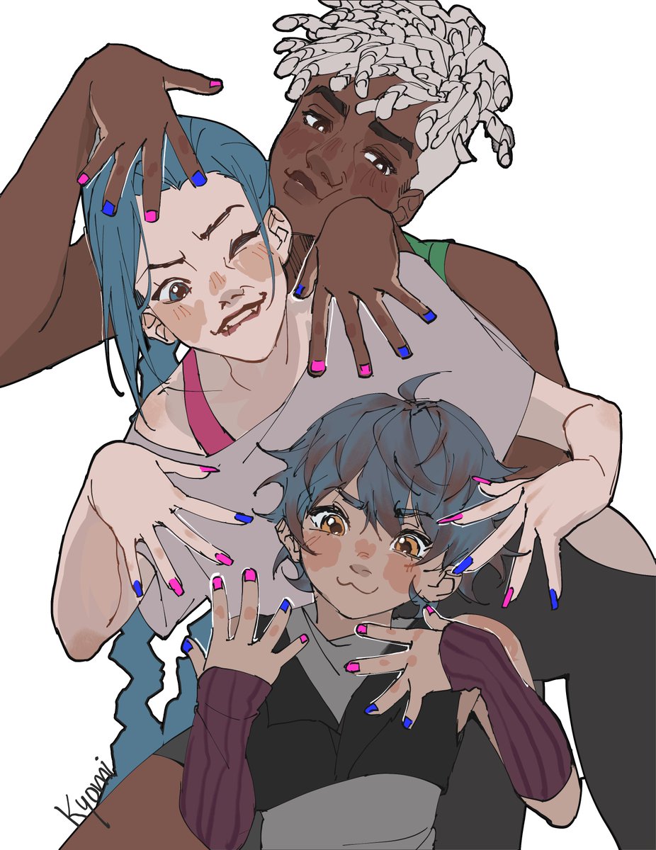 They would be the parents ever!!!!!😭😭🫶 🫶 🫶
 #Timebombfanart #ArcaneSeason2 #Jinx #Ekko