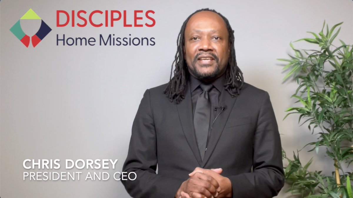 DHMDisciples's tweet image. Chris Dorsey, President and CEO of Disciples Home Missions, shares greetings to you and yours this Holiday Season. 
discipleshomemissions.org/holiday-greeti…