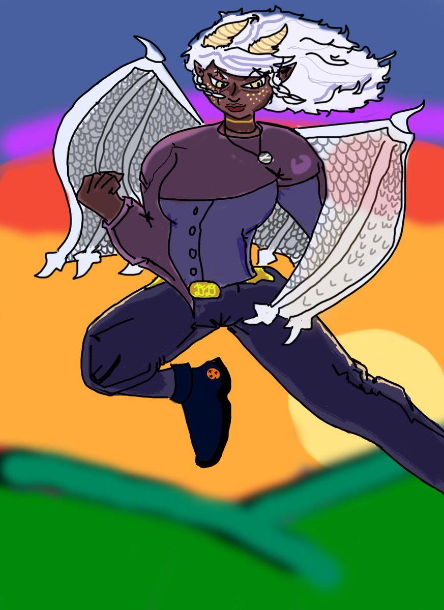 DDetekktiv's tweet photo. "Marina" (08 May '24) and "Lumi" (14 May '24) taught me much about color groups, shading, and dynamism! Marina's colors were a bit hard to read, but but with great linework. Lumi has a great pose, but her wings can use work.
They're among my favorite #drawforme redraws I've done! https://t.co/xFnty4nomu