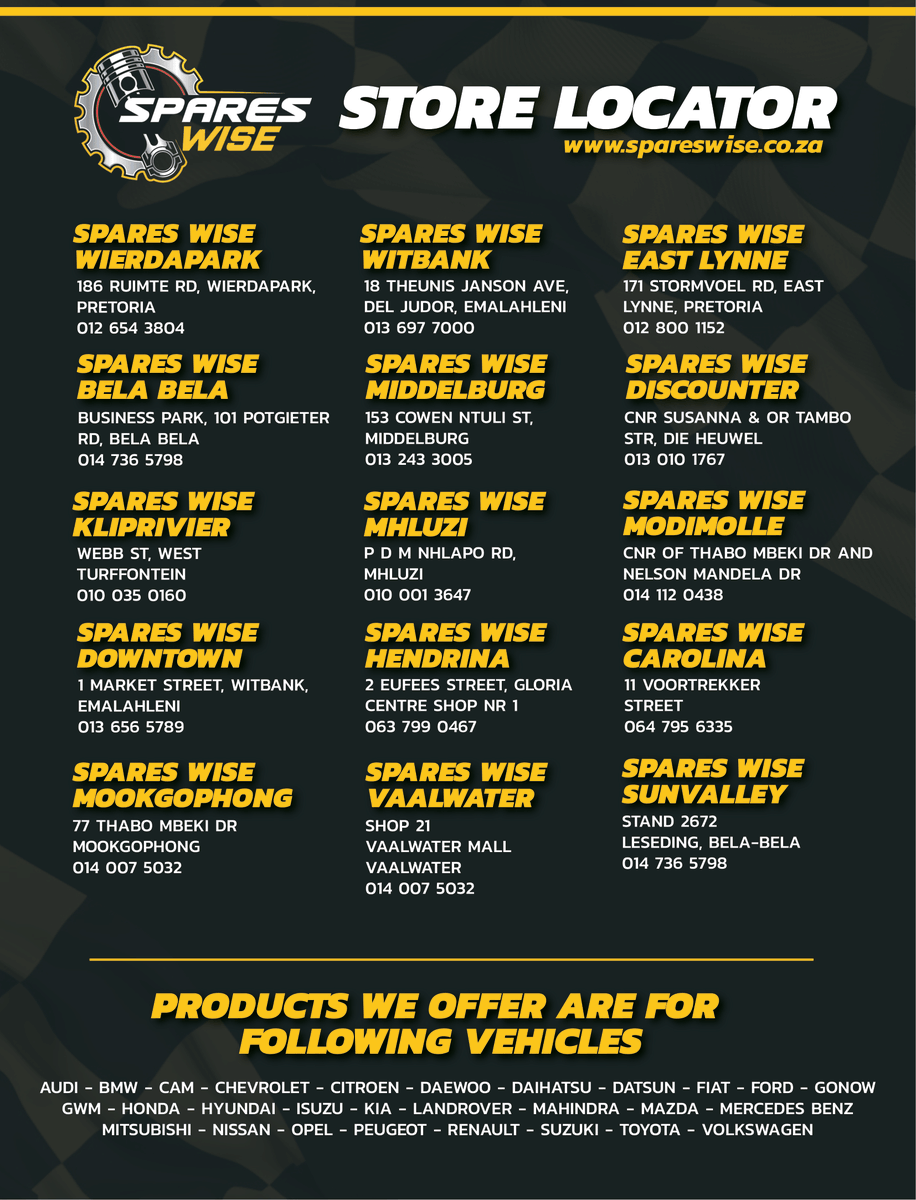 modimollespares's tweet photo. 🎄✨ This festive season, Spares Wise brings you epic deals &amp; prizes! Spend R350+ on advertised brands or in-store items &amp; stand a chance to win TVs, generators, vouchers &amp; more! 🎁

📅 Nov 18, 2024 – Jan 12, 2025

👉 https://t.co/Qm33YMKp8N

#SparesWiseFestiveFun #WinBig https://t.co/dAlY3SThaK