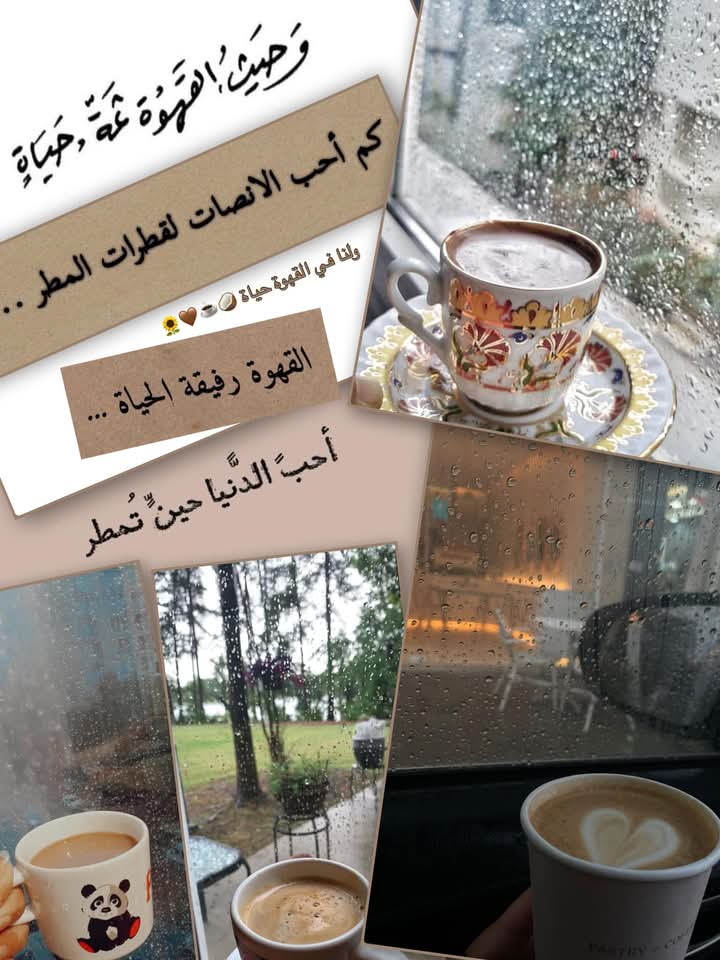 nadaelrayehan's tweet image. اللهم صيبا نافعا انها الأمطار و رائحة القهوة مزيج يكفي ان يجعل  بقية يومك رائع ☕️🌻🤎

#حروف_وقهوة
#رباب_الكلم 
#زبرجد_حرف 
#ال_الشعر