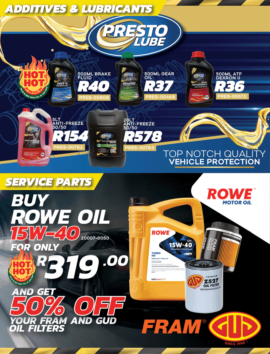 modimollespares's tweet photo. 🎄✨ This festive season, Spares Wise brings you epic deals &amp; prizes! Spend R350+ on advertised brands or in-store items &amp; stand a chance to win TVs, generators, vouchers &amp; more! 🎁

📅 Nov 18, 2024 – Jan 12, 2025

👉 https://t.co/Qm33YMKp8N

#SparesWiseFestiveFun #WinBig https://t.co/IYhCGa8Ksj