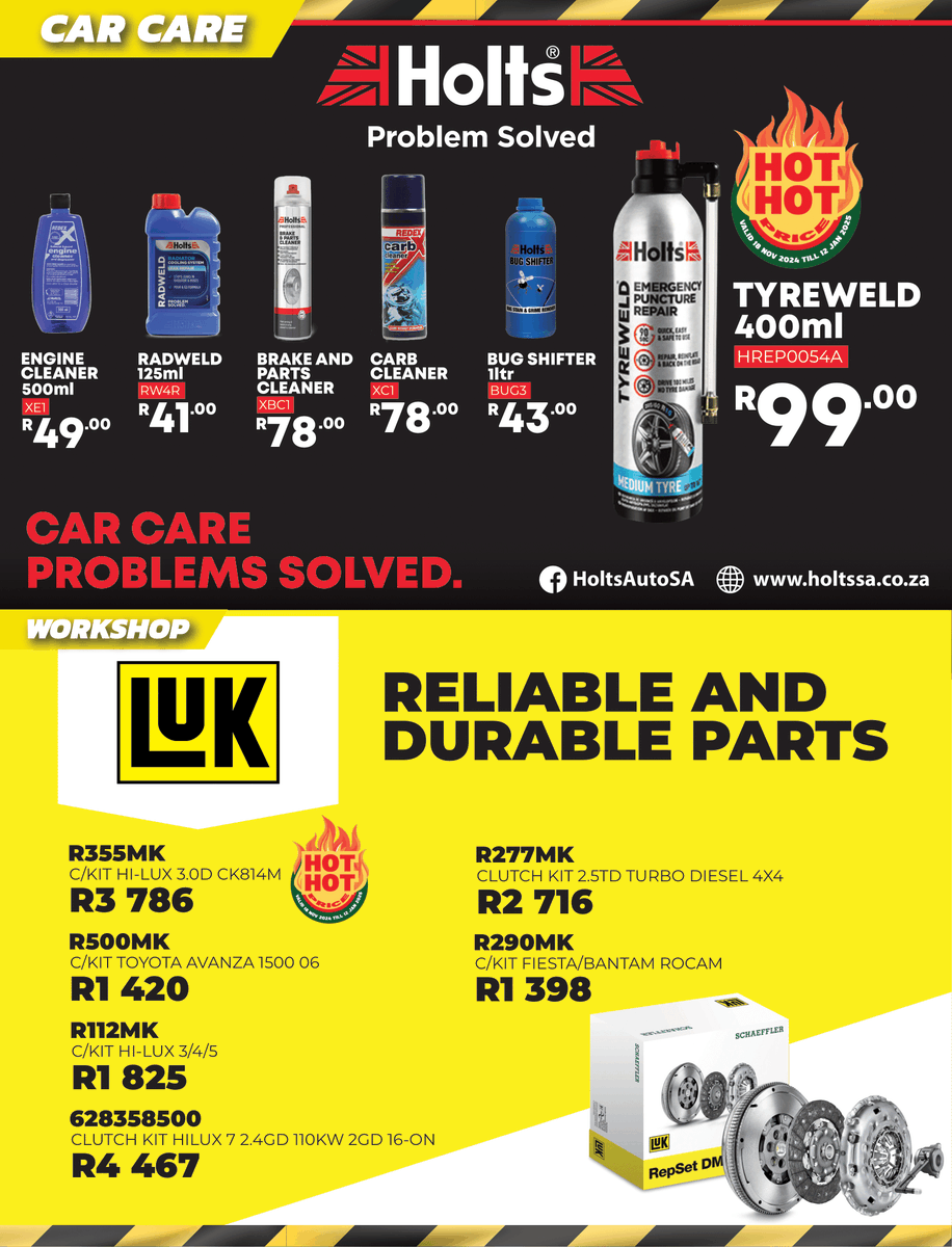 modimollespares's tweet photo. 🎄✨ This festive season, Spares Wise brings you epic deals &amp; prizes! Spend R350+ on advertised brands or in-store items &amp; stand a chance to win TVs, generators, vouchers &amp; more! 🎁

📅 Nov 18, 2024 – Jan 12, 2025

👉 https://t.co/Qm33YMKp8N

#SparesWiseFestiveFun #WinBig https://t.co/3yIsxuZ3tW