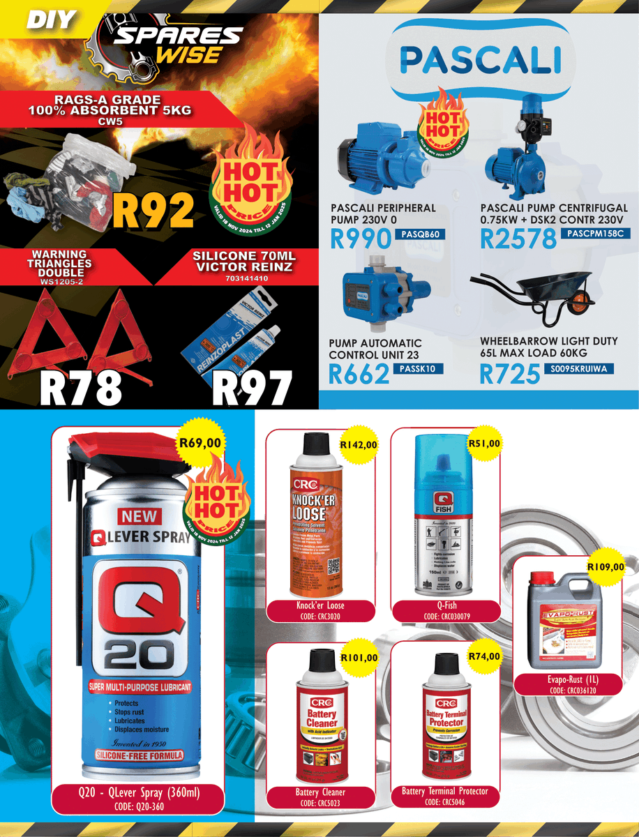 modimollespares's tweet photo. 🎄✨ This festive season, Spares Wise brings you epic deals &amp; prizes! Spend R350+ on advertised brands or in-store items &amp; stand a chance to win TVs, generators, vouchers &amp; more! 🎁

📅 Nov 18, 2024 – Jan 12, 2025

👉 https://t.co/Qm33YMKp8N

#SparesWiseFestiveFun #WinBig https://t.co/EVfeBcJLY1