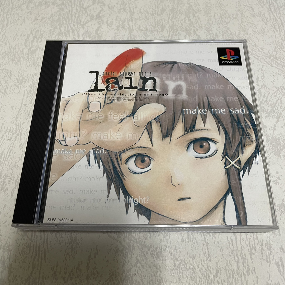 PSソフト『serial experiments lain』お譲りいただきました！ 久しぶり 