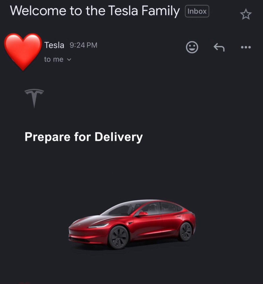 williamfalquez's tweet photo. I’m officially part of the @Tesla Family ❤️ https://t.co/h2tVEogHui