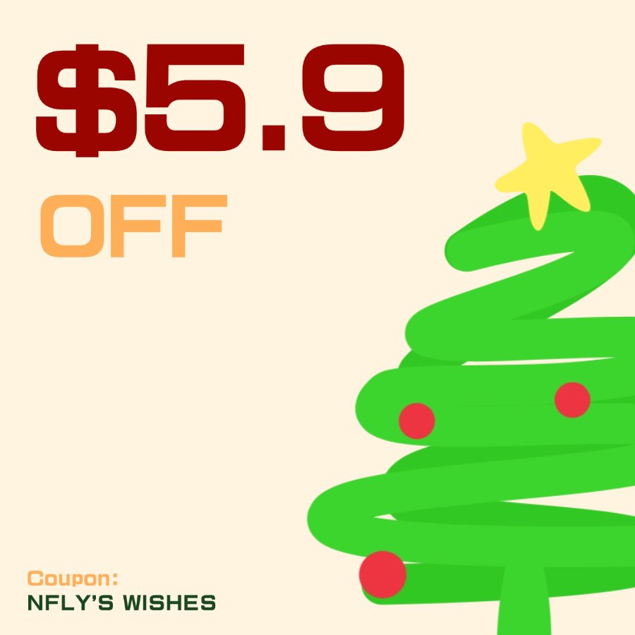 Nflydomain's tweet photo. 🎄Prepare for Christmas！

The offer is still on!🧑‍🎄🎁

Register or https://t.co/WA8nsRb4dY top - level domains (TLDs) with the code "NFLY'S WISHES", and you will receive a $5.9 discount.

Limited quantity, first come, first served! https://t.co/30UYfHfNlK