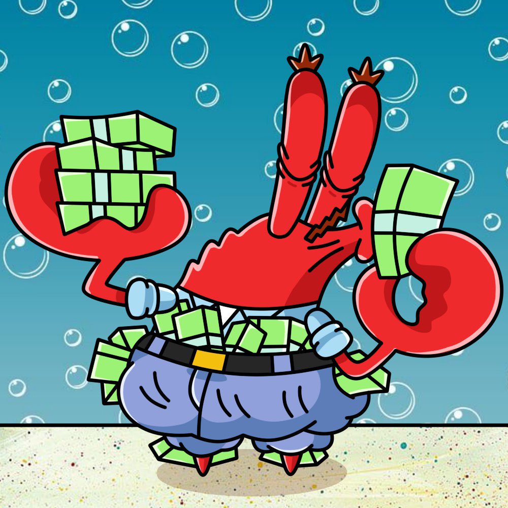 Mr $KRABS is in love with money

I hope you are too, because we are all becoming rich!

CA: DrQLCe3GHK95JxCjoyTMzCS9ukGPHHxhUgcwymDFpump