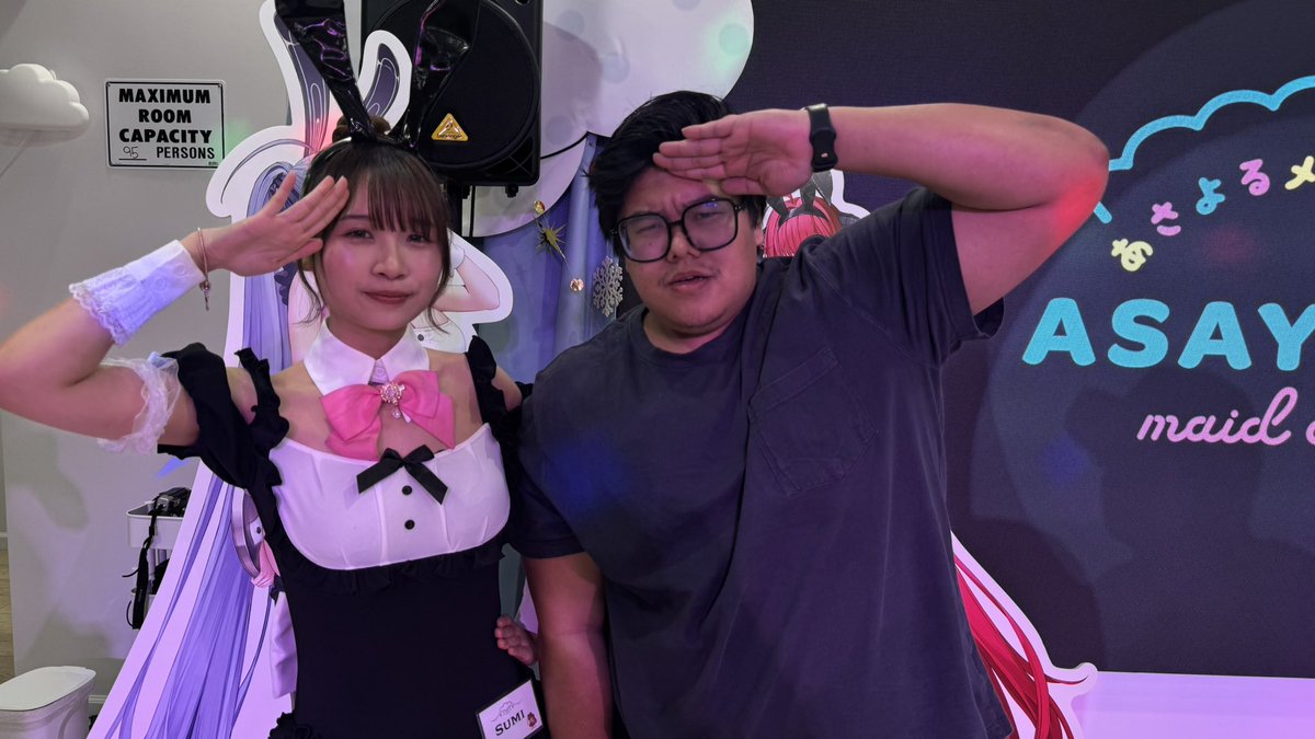 HERMSAUR's tweet photo. The @AsayoruCafe X @AzurLane_EN collab was hella fun! Vlog soon :)

Thanks for coming with @RODSPLANN @Wakeflyer !! https://t.co/TpmzkZEPiw