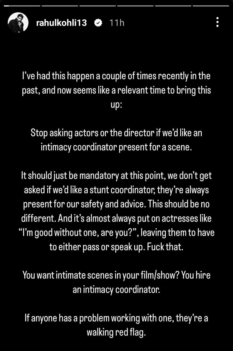 from rahul kohli's insta