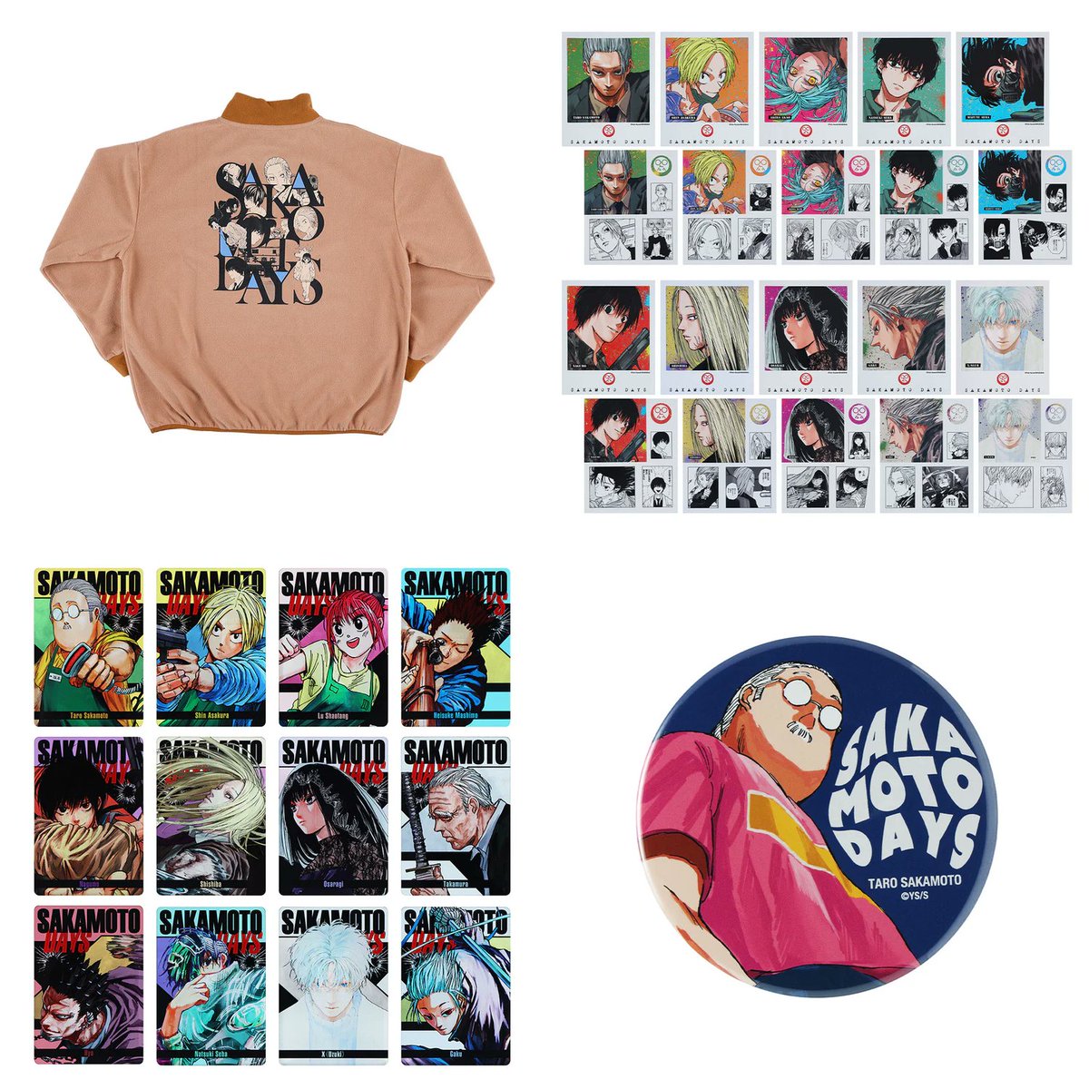 本日より販売スタート！ 「SAKAMOTO DAYS」 ・フリースハーフジップ