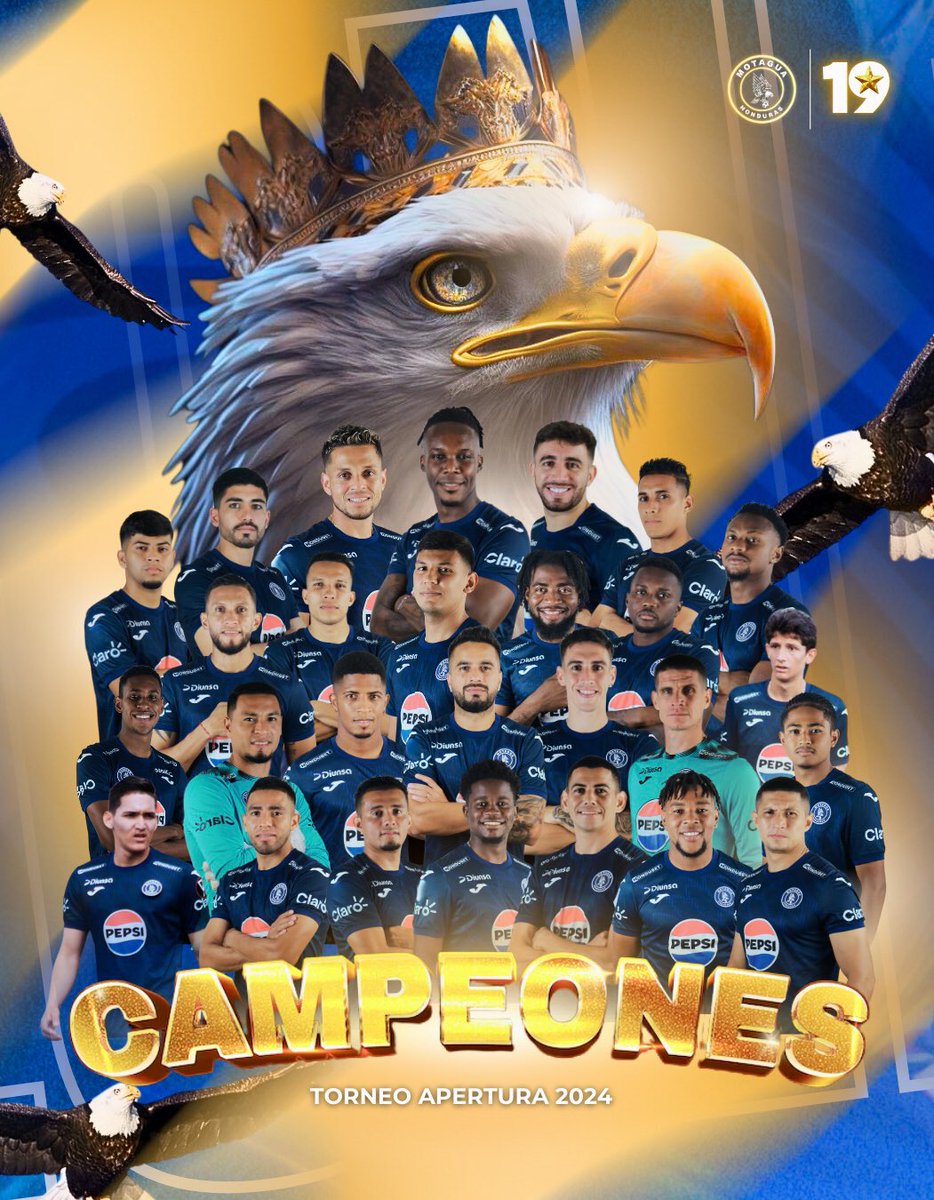 Felicidades a <a href="/MOTAGUAcom/">Fútbol Club Motagua</a> por su título 19. Merecido y bien ganado. ¡Enhorabuena!
