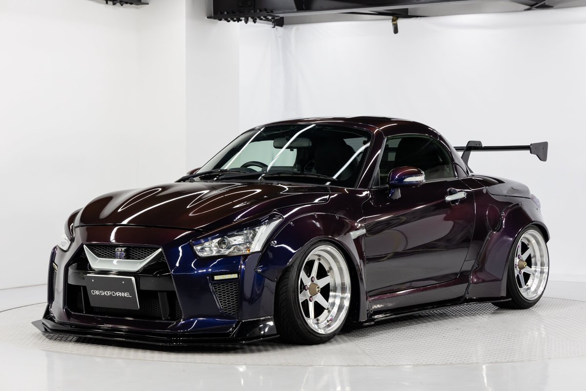 carshopchannel's tweet photo. ど迫力のGT-R仕様！ミッドナイトパープル3のコペン！

車　　種：コペン
グレード：ローブ
初度登録：令和2年
型　　式：LA400K
カ ラ ー：ミッドナイトパープル3
シ フ ト：MT
走行距離：64,500km
修 復 歴：無
車台番号：177
車　　検：令和8.3
総　　額：230.9万円 

#車売ります
#究極の委託販売 https://t.co/wx0BPsKGG5